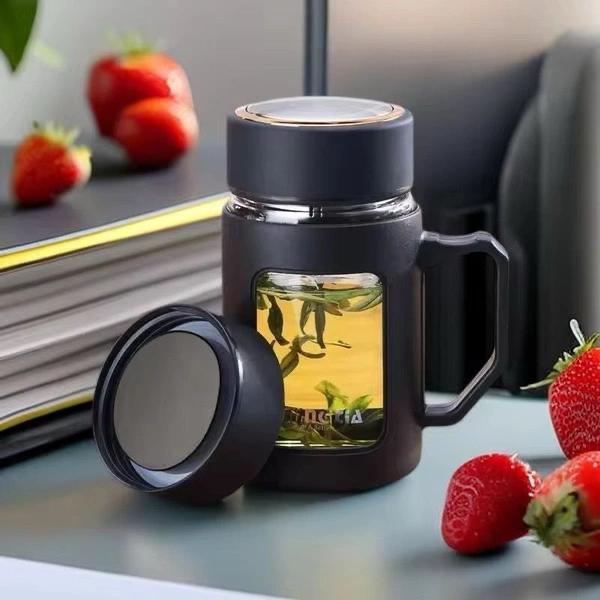 Transparent 500 ML Glass Coffee Mug